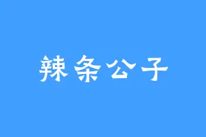 辣条公子