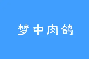 梦中肉鸽