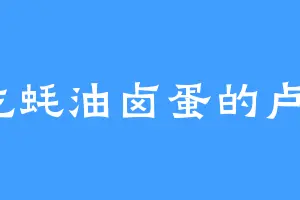 爱吃蚝油卤蛋的卢亦尨