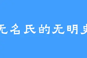 无名氏的无明史