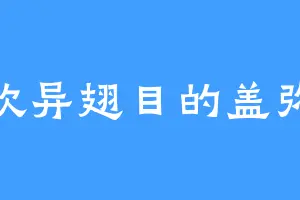 喜欢异翅目的盖弥彰