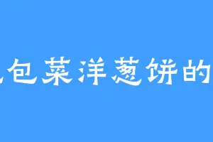 爱吃包菜洋葱饼的苗勾