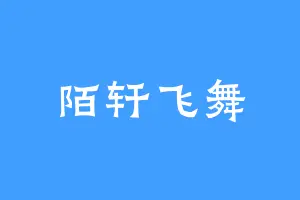 陌轩飞舞