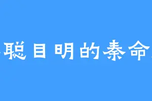 耳聪目明的秦命刚