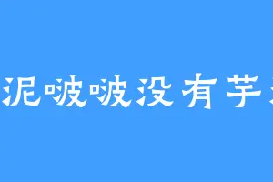 芋泥啵啵没有芋泥I