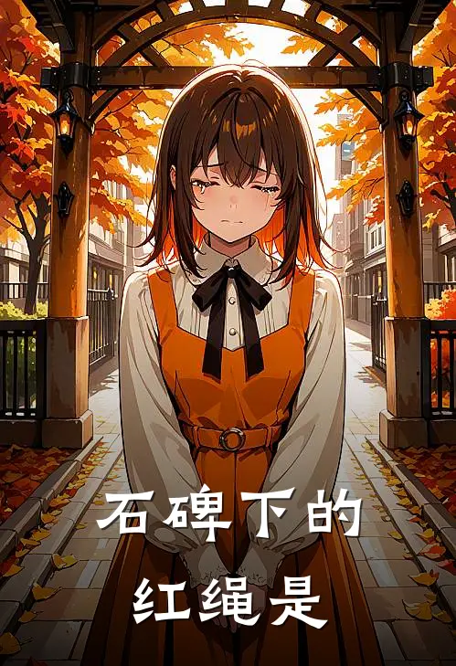 石碑下的红绳是