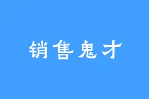 销售鬼才