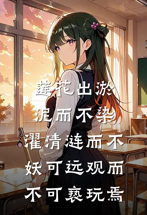 莲花出淤泥而不染,濯清涟而不妖可远观而不可亵玩焉