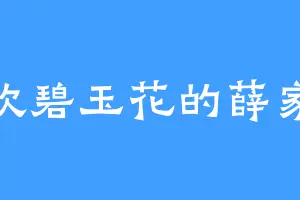 喜欢碧玉花的薛家辉