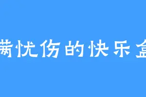 装满忧伤的快乐盒子