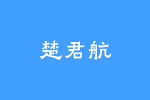 楚君航