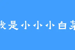 我是小小小白菜