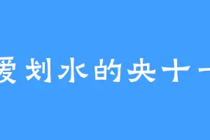 爱划水的央十一