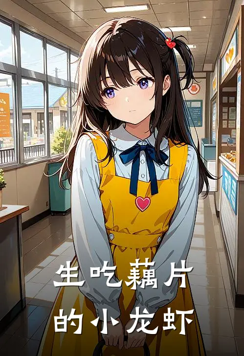 生吃藕片的小龙虾